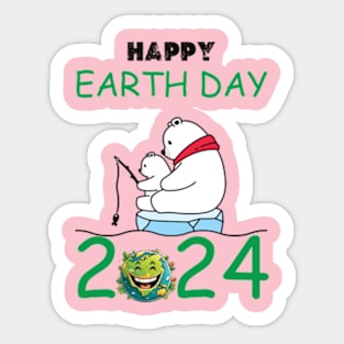 happy earth day 2024 gift april 22 Cute  Lover Sticker